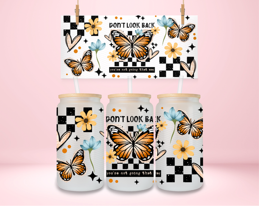 Don't Look Back Butterfly UVDTF Wrap