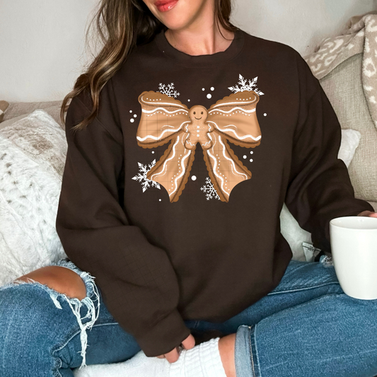 Gingerbread Bow DTF