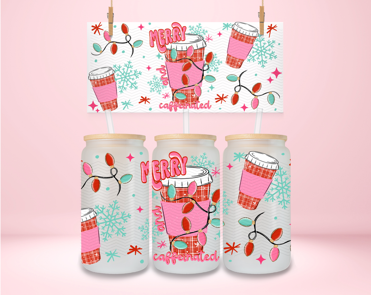 Merry and Caffeinated UVDTF Wrap