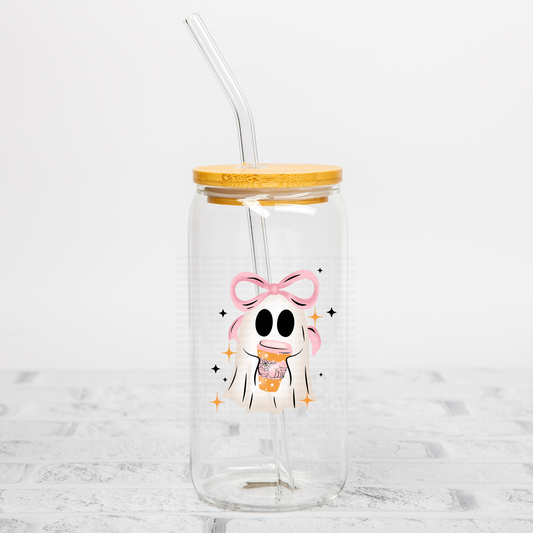 Coquette Ghostie Coffee UVDTF Decal