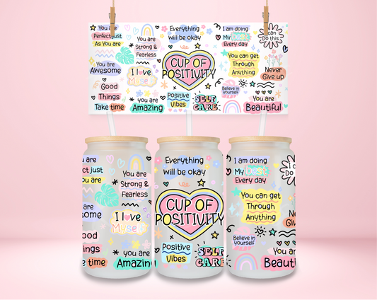 Cup Of Positivity UVDTF Wrap