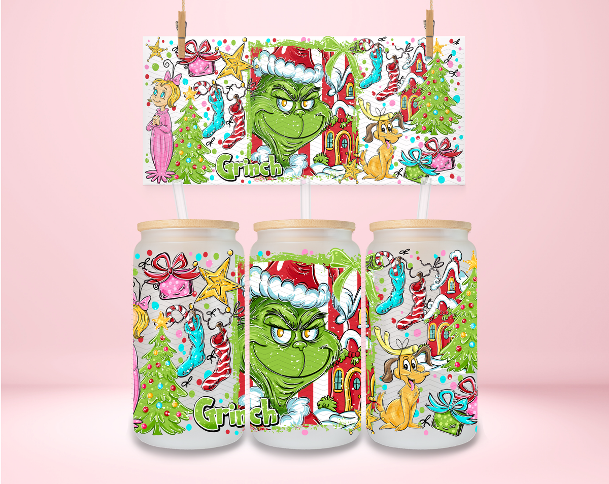 Green Guy Christmas Vibes UVDTF Wrap