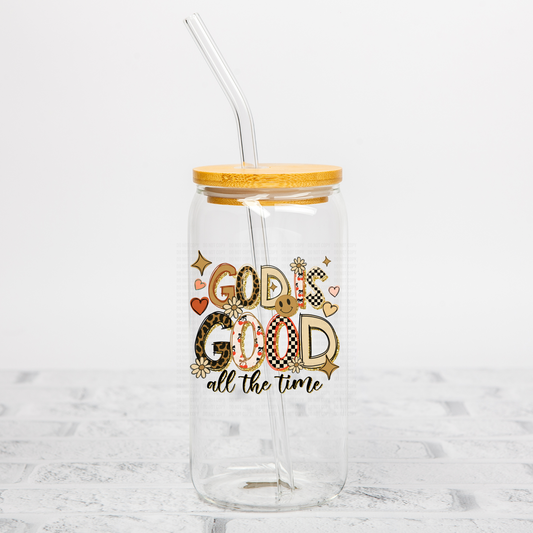 God Is Good All The Time Leopard UVDTF Decal