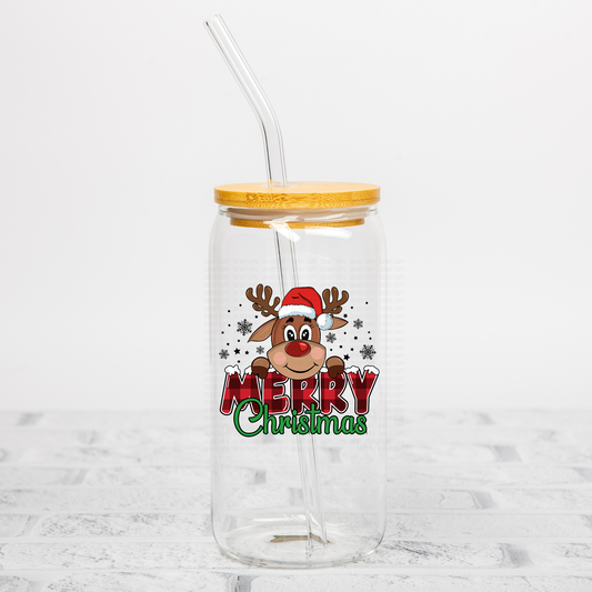 Merry Christmas Reindeer UVDTF Decal