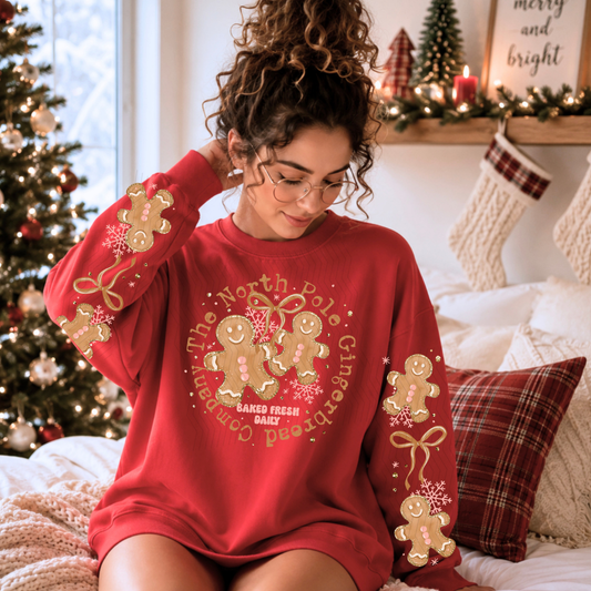 North Pole Gingerbread W/ Sleeves DTF