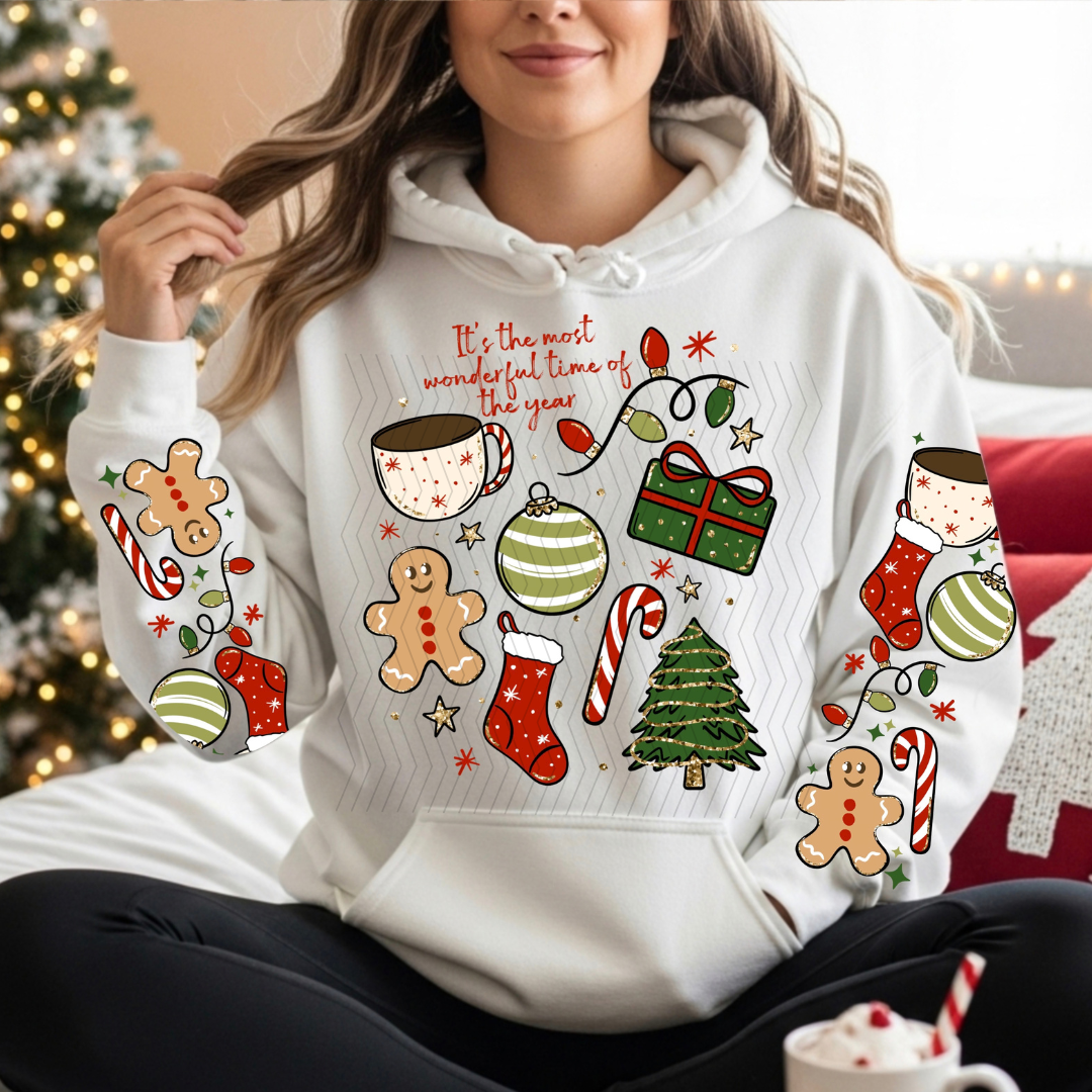 Christmas Wonderful Time W/ Sleeves DTF
