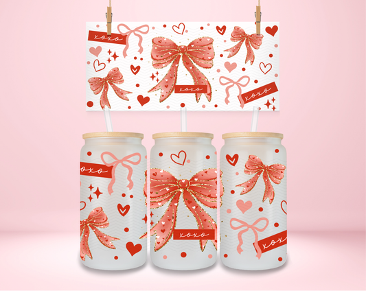Xoxo Red Bows UVDTF Wrap