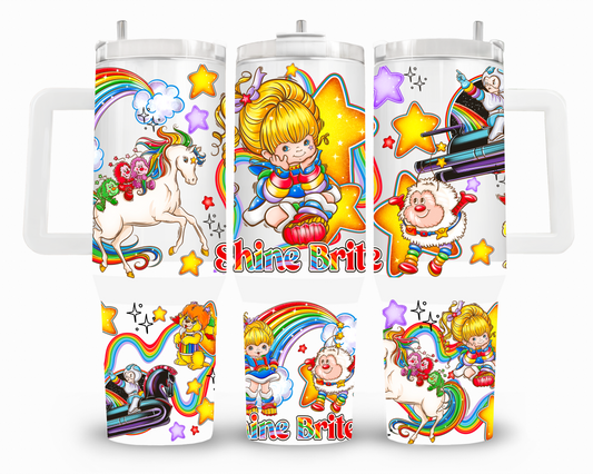 Rainbow Brite 40oz UVDTF Wrap