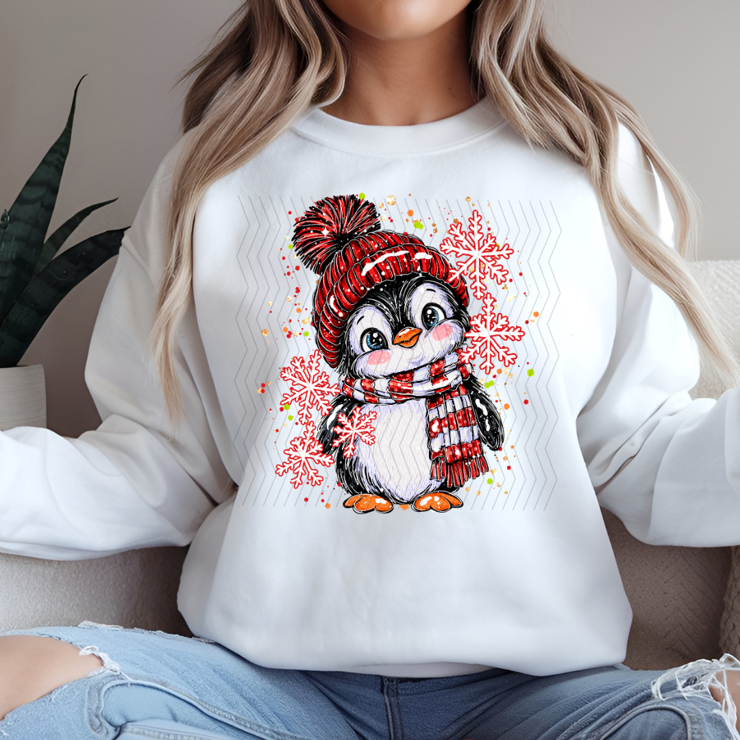 Christmas Penguin DTF