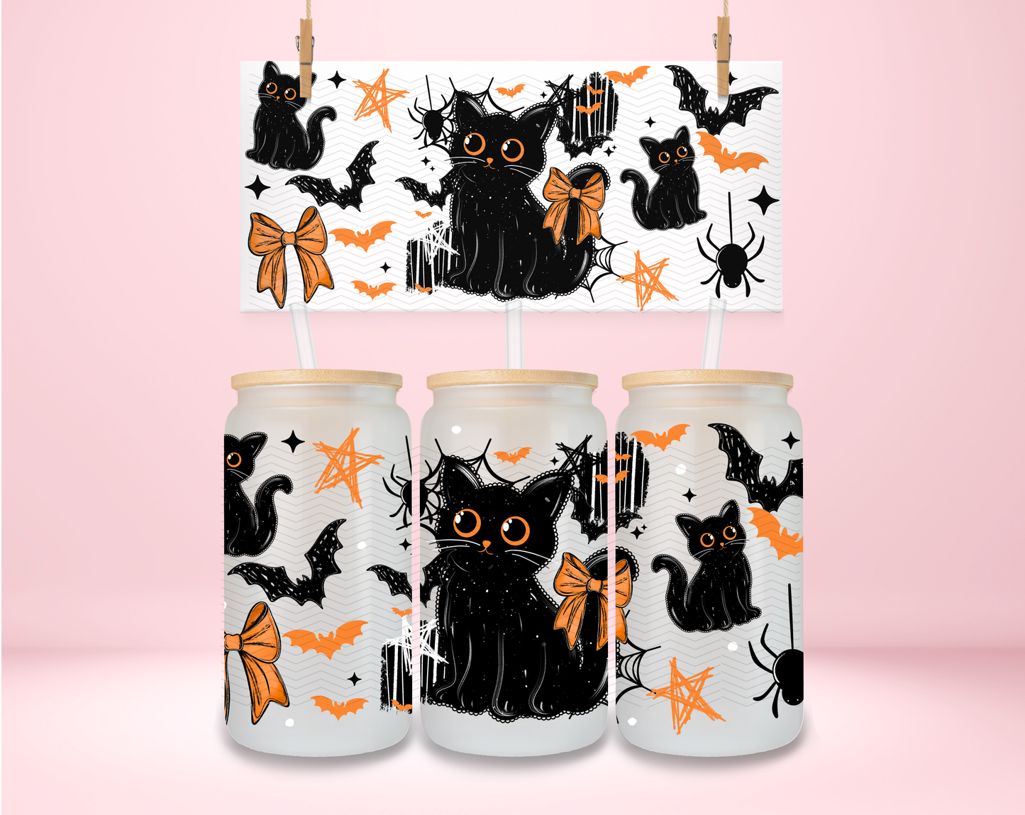 Black Cat Coquette UVDTF Wrap