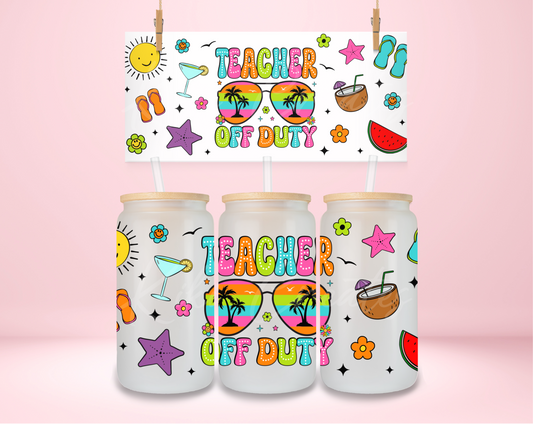Teacher Off Duty UVDTF Wrap