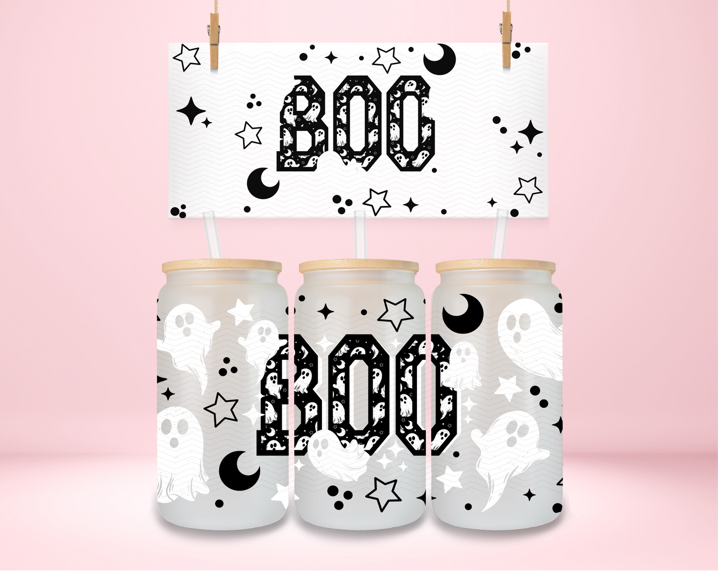 Boo Ghosties UVDTF Wrap