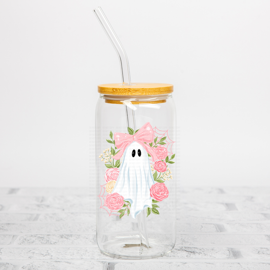 Ghost Floral Coquette UVDTF Decal