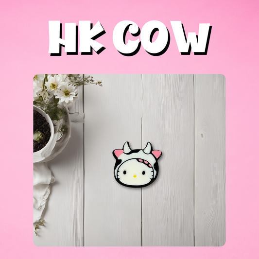 HK Cow 3D Straw Toppers