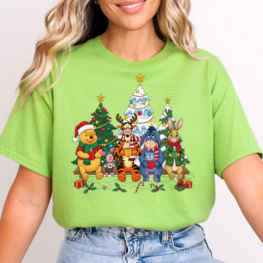 Pooh Christmas DTF