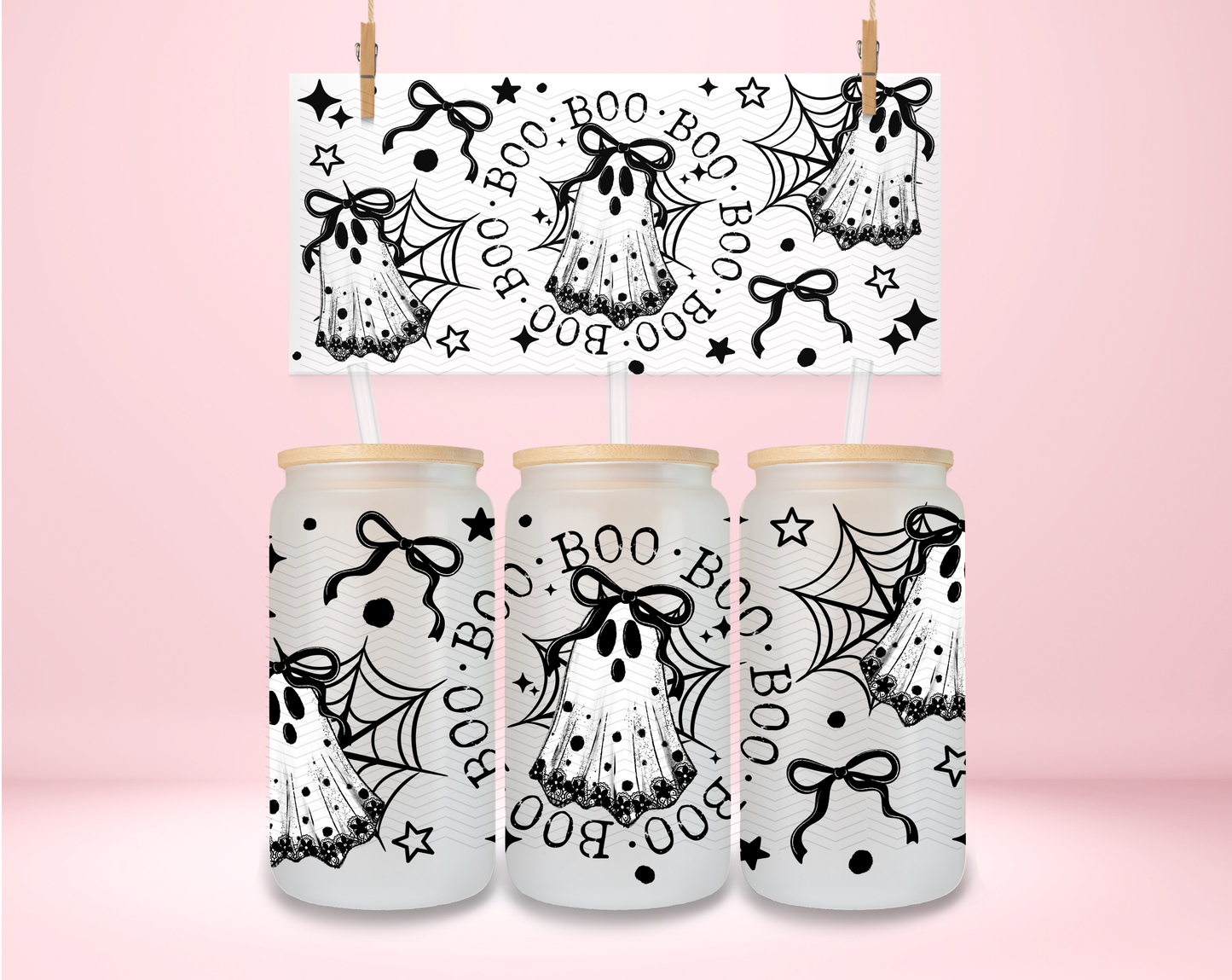 Boo Lace Ghosties UVDTF Wrap