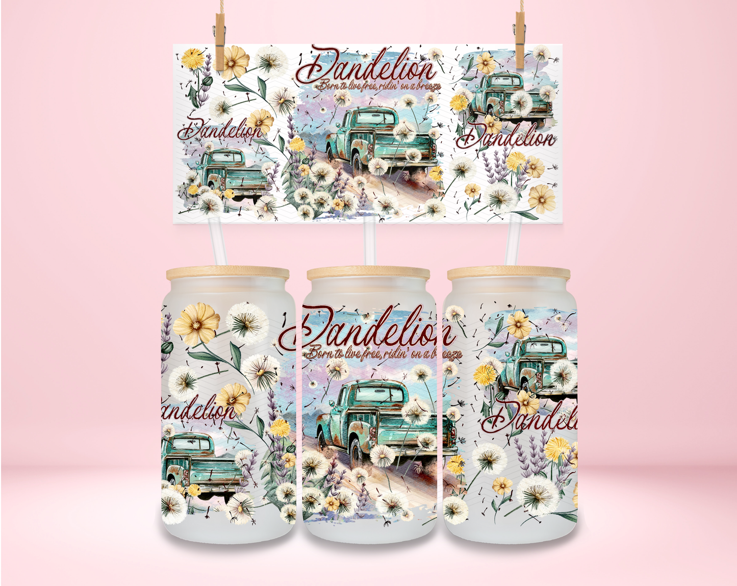 Dandelion UVDTF Wrap