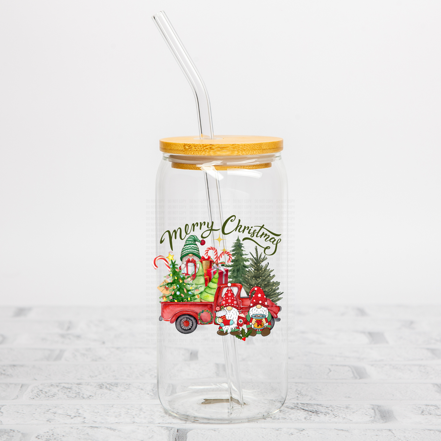 Merry Christmas Gnomes UVDTF Decal