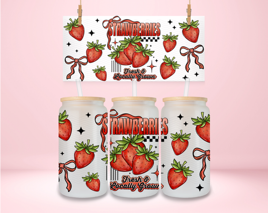 Strawberries Grown Fresh UVDTF Wrap