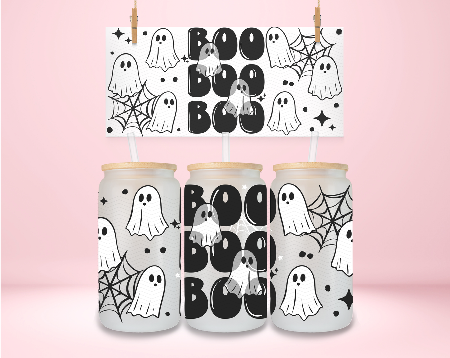 Boo Ghosties UVDTF Wrap