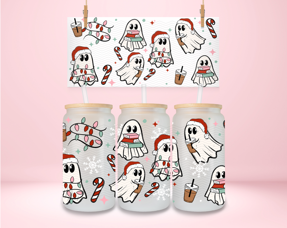 Christmas Ghostie Books UVDTF Wrap