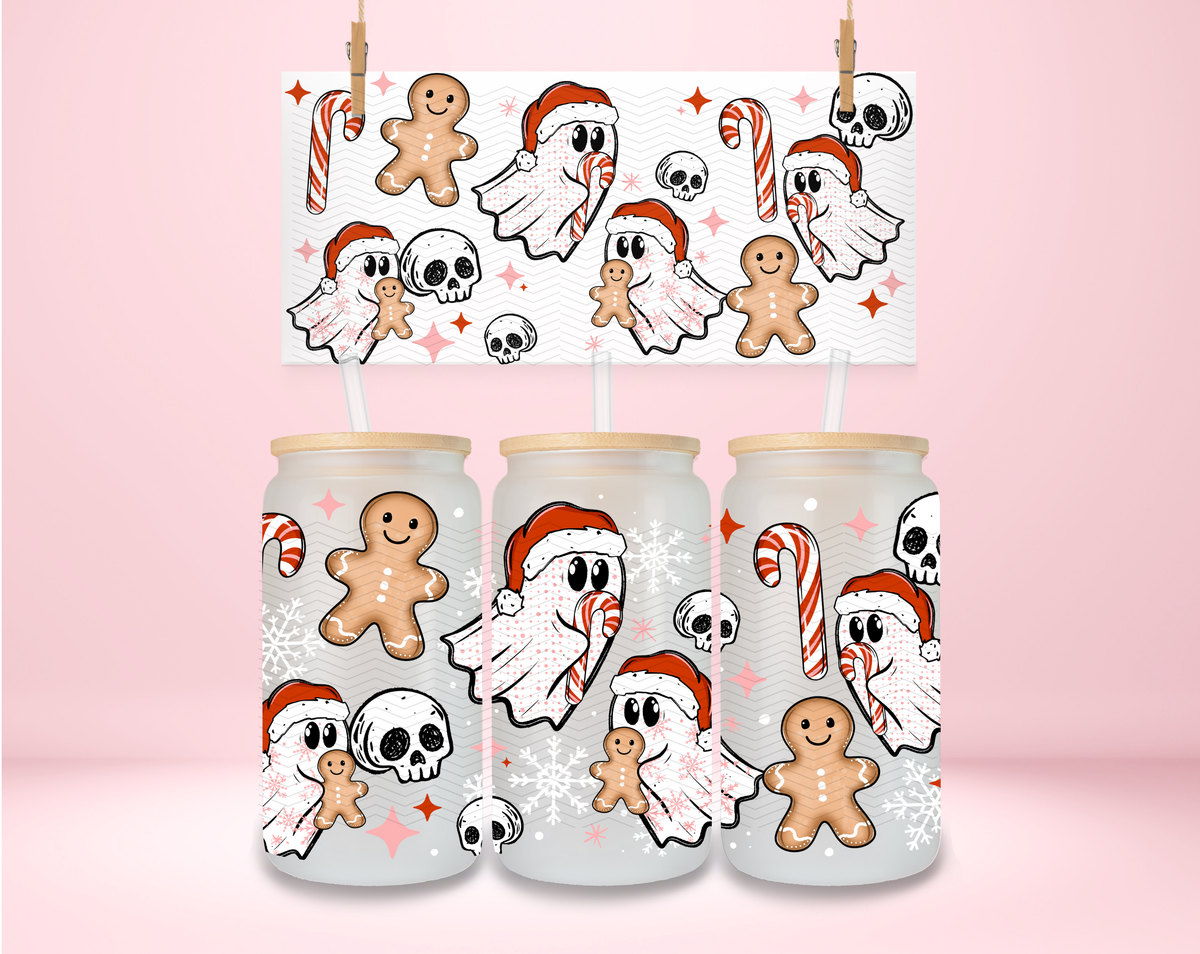 Christmas Ghostie Gingerbread UVDTF Wrap