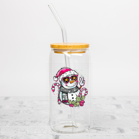 Snowman Doodle UVDTF Decal