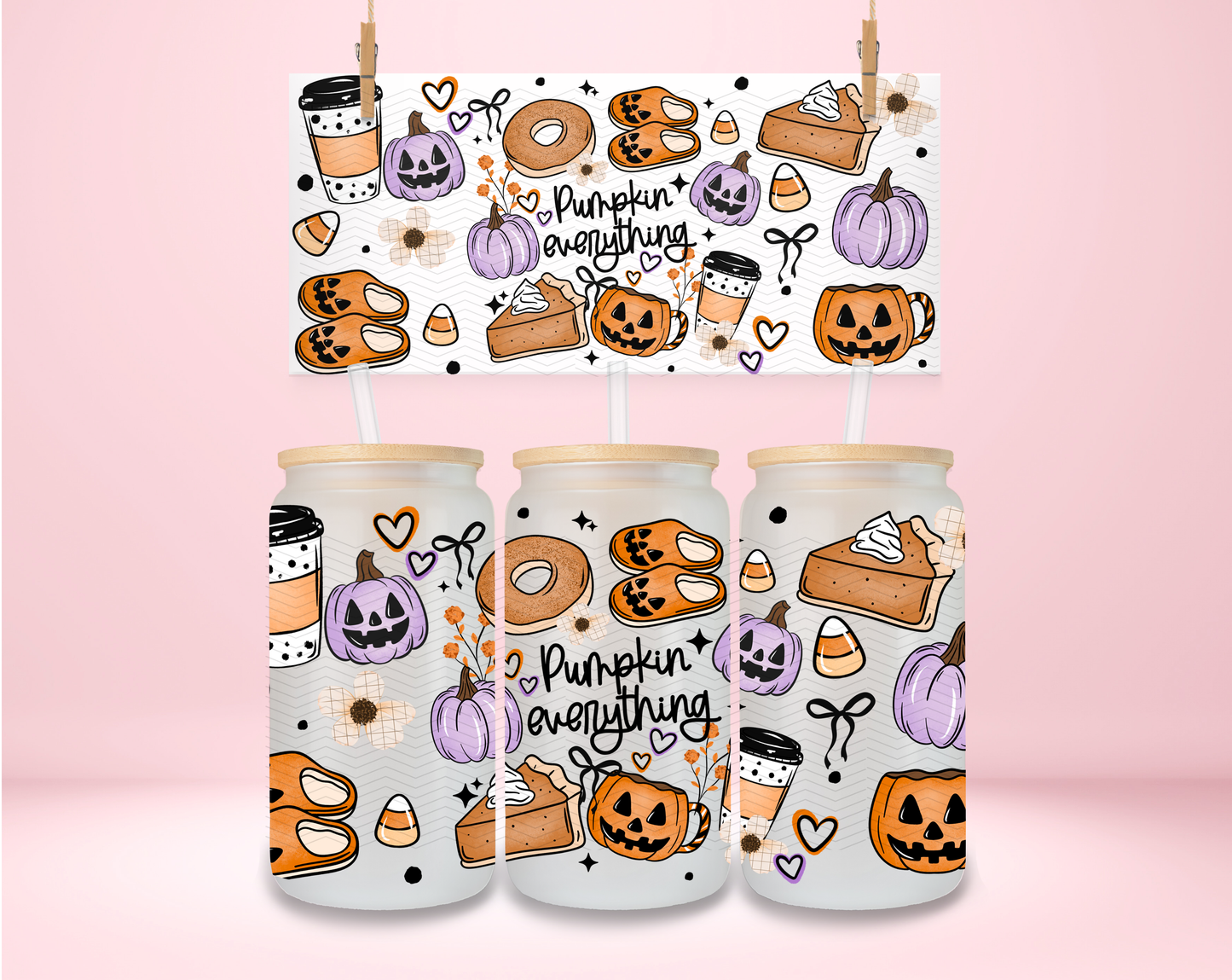 Pumpkin Everything UVDTF Wrap
