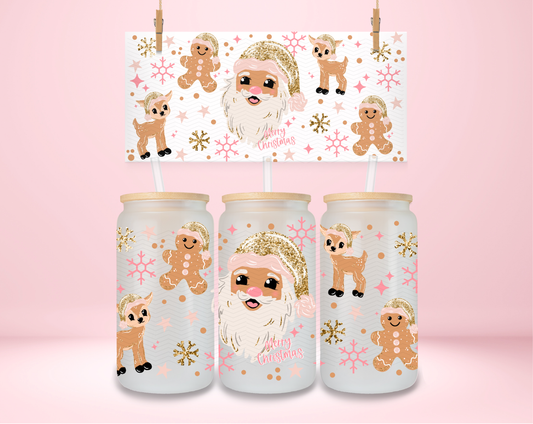 Glitter Santa Light Skintone UVDTF Wrap