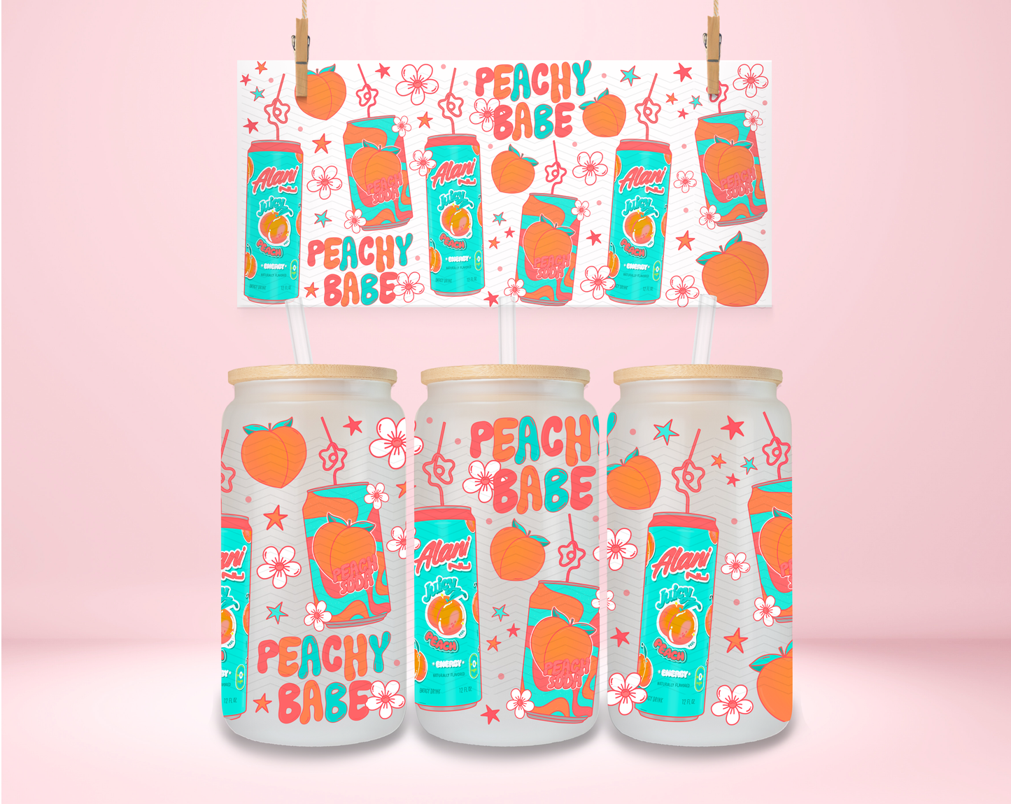 Peachy Babe UVDTF Wrap