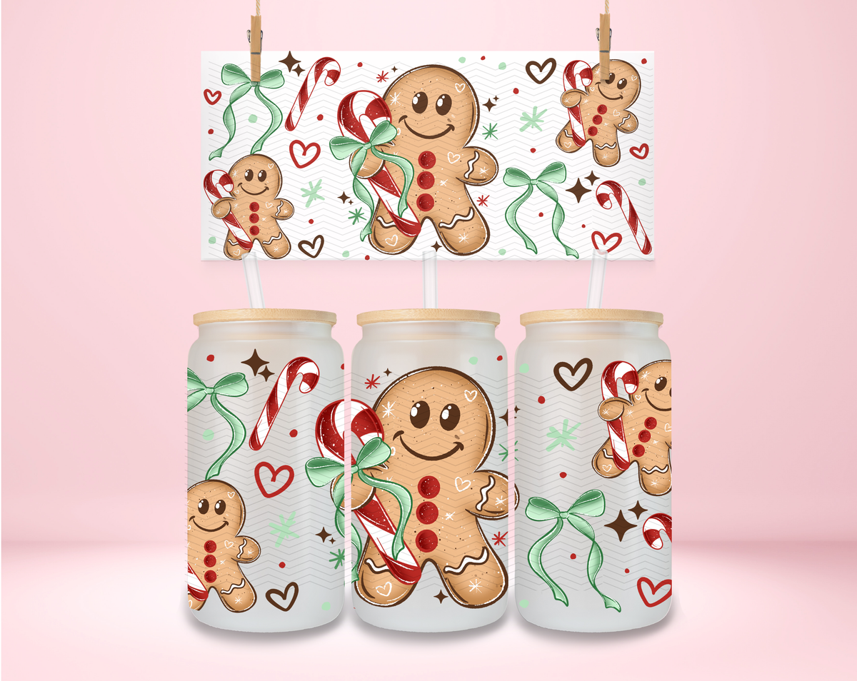 Gingerbread Candy Cane UVDTF Wrap