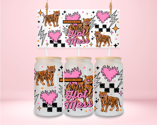 Hot Mess Tiger UVDTF Wrap
