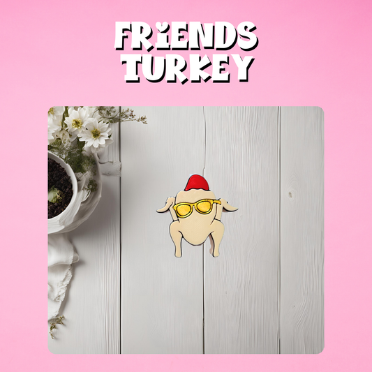 Friends Turkey Straw Topper