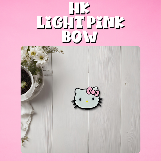 HK Light Pink 3D Straw Topper