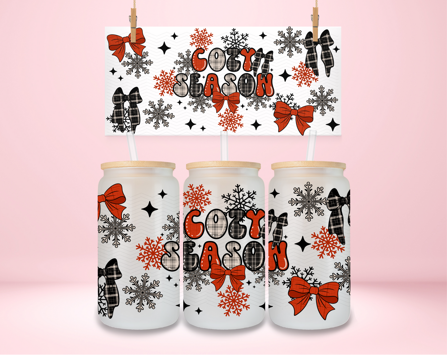 Plaid Cozy Season UVDTF Wrap