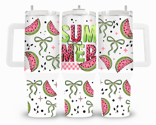 Summer Watermelon 40oz UVDTF Wrap