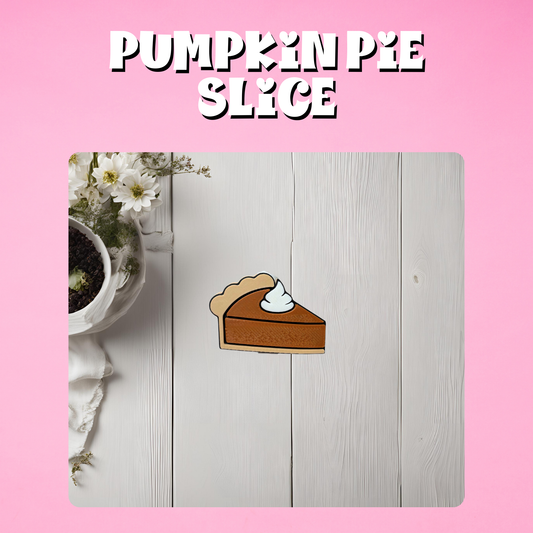 Pumpkin Pie Slice Straw Topper