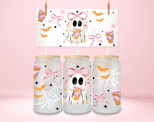 Coffee Coquette Ghost UVDTF Wrap