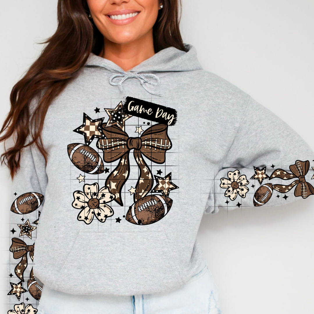 Game Day Football Coquette W/Sleeves DTF
