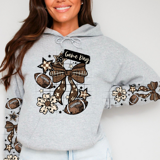 Game Day Football Coquette W/Sleeves DTF