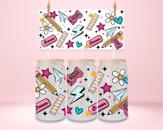 School Things Daisy UVDTF Wrap