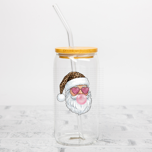 Santa Leopard Hat UVDTF Decal