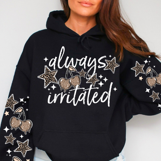 Always Irritated Leopard W/Sleeves DTF