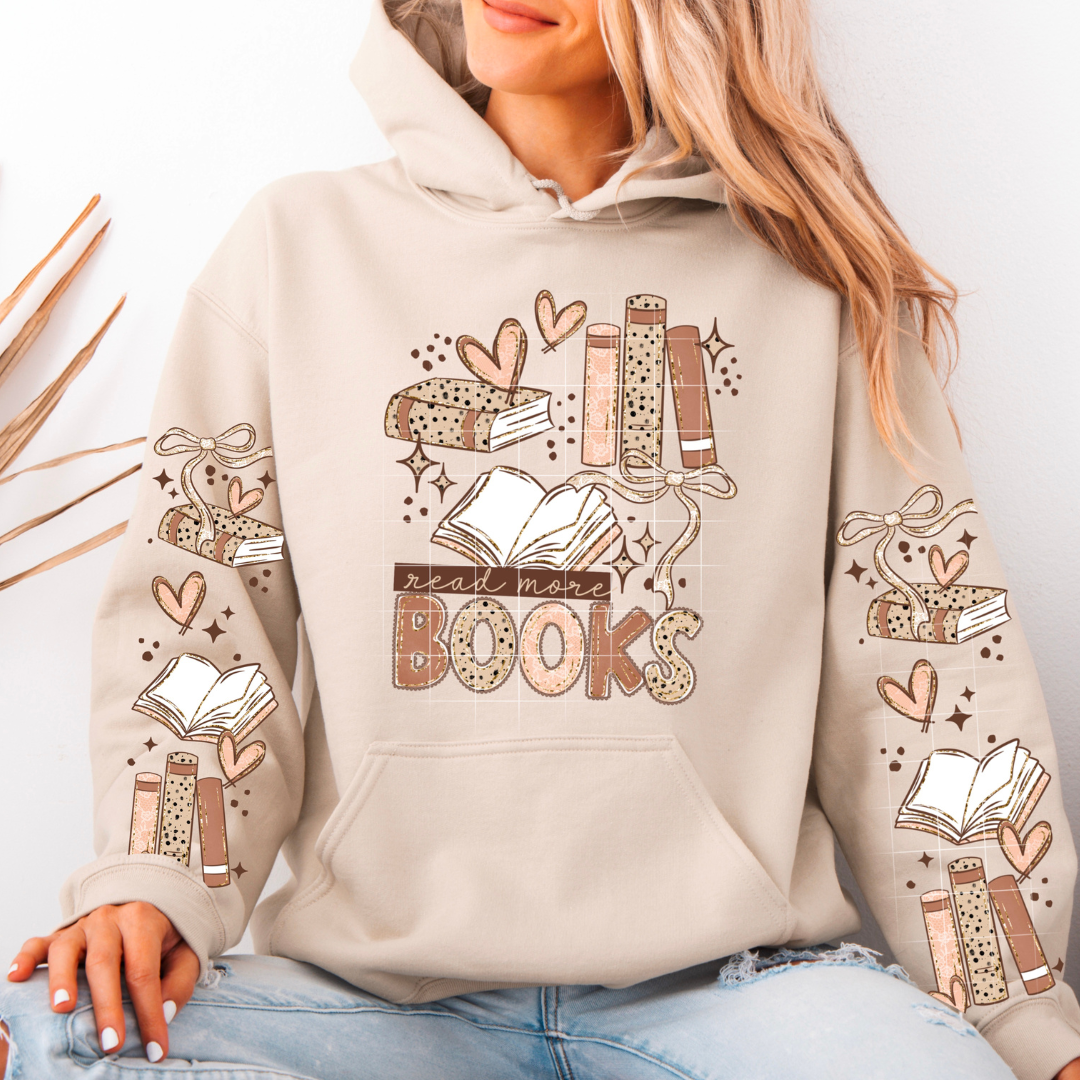 Read More Books Blush W/ Sleeves DTF