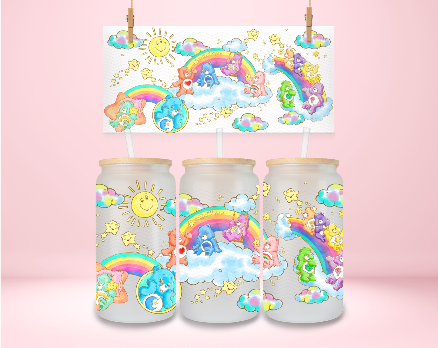 Colorful Bears UVDTF Wrap