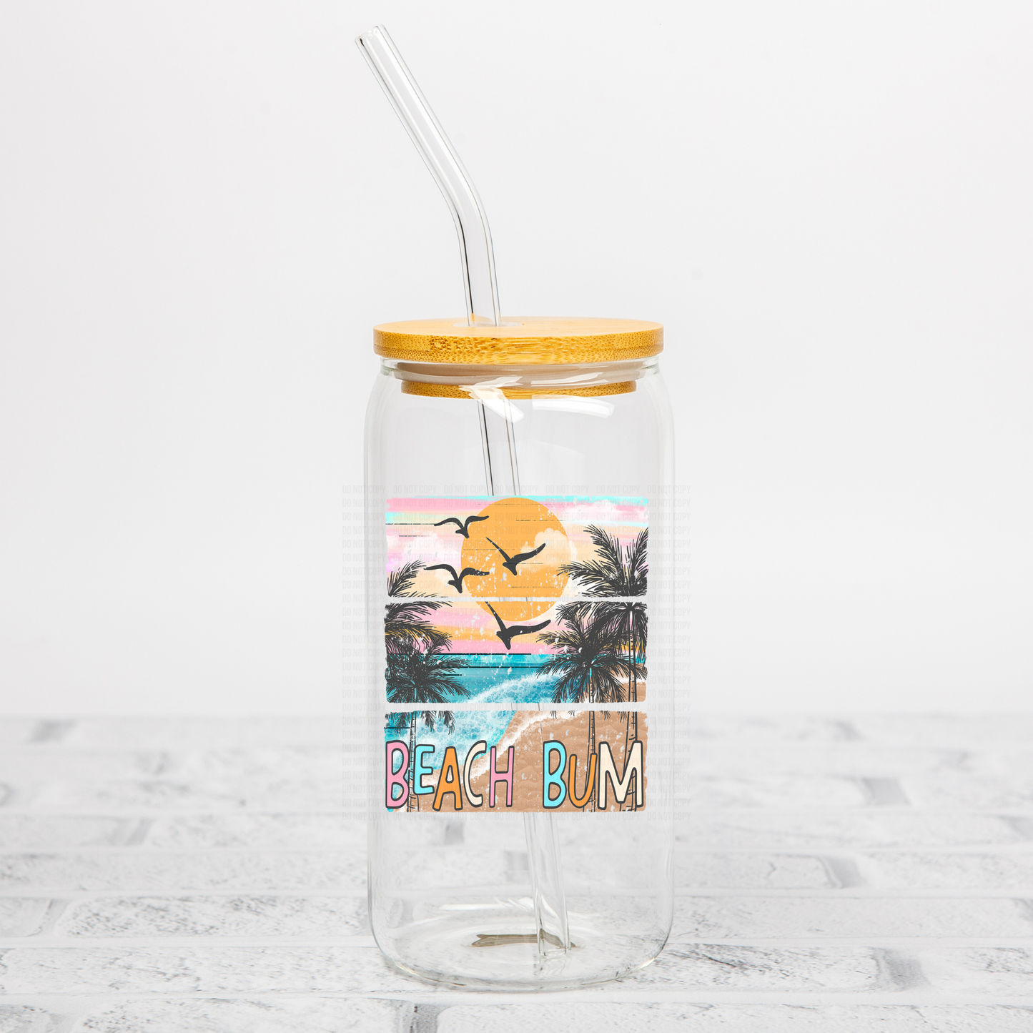 Beach Bum UVDTF Decal