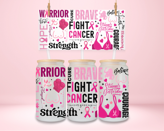 Breast Cancer Awareness2 Double Sided UVDTF Wrap
