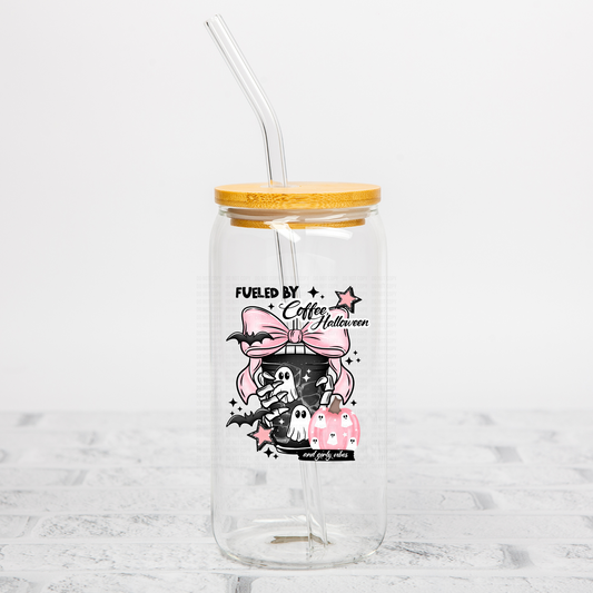 Coffee Halloween and Girly Things UVDTF Decal