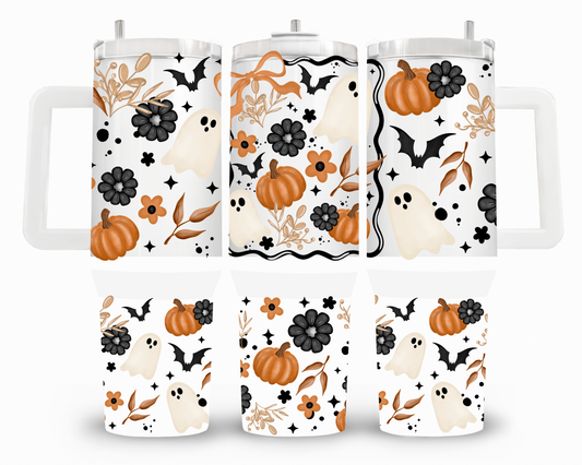 Fall Frame Ghosties 40oz UVDTF Wrap