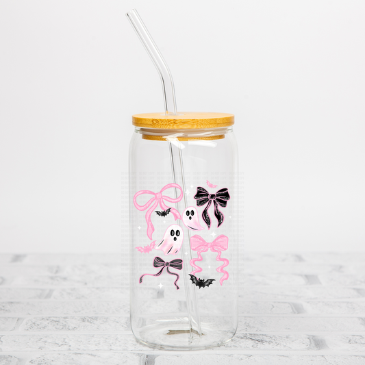 Pink Ghostie Coquette UVDTF Decal